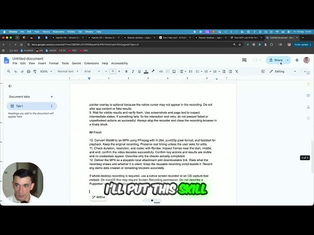 Make your AI agent record your screen automatically.
