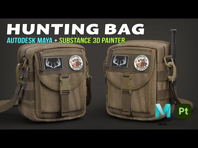 Hunting Bag | Autodesk Maya + Substance 3D Painter