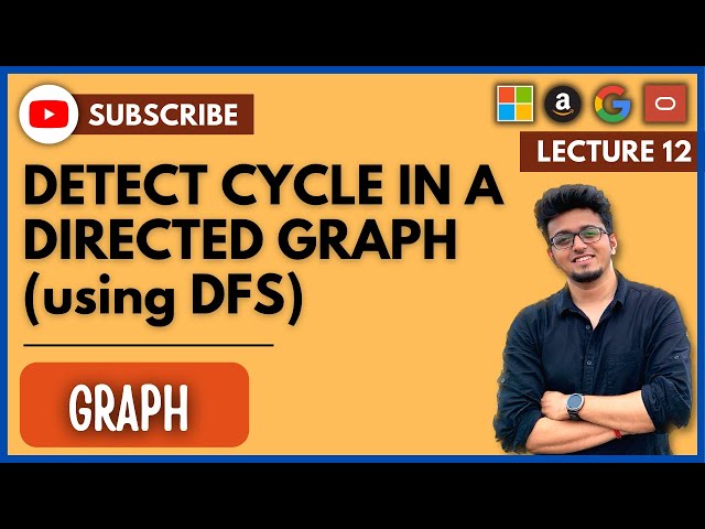 🚀 Graph Tutorial 12 : Detect Cycle in a Directed Graph using DFS | Java | Data Structures | Graph