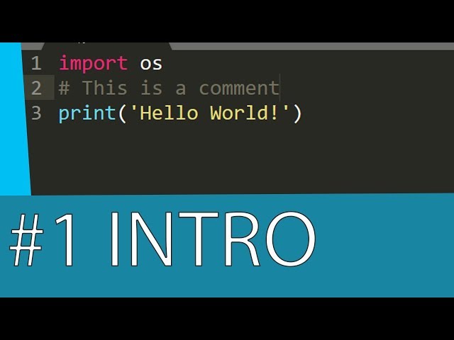 #1 PYTHON 3 TUTORIAL - INTRODUCTION TO PYTHON COURSE