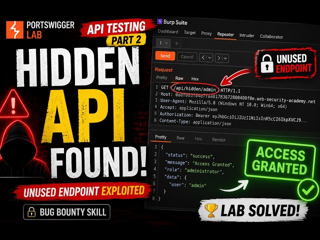 One Hidden API Request Gave Full Access (PortSwigger Lab)