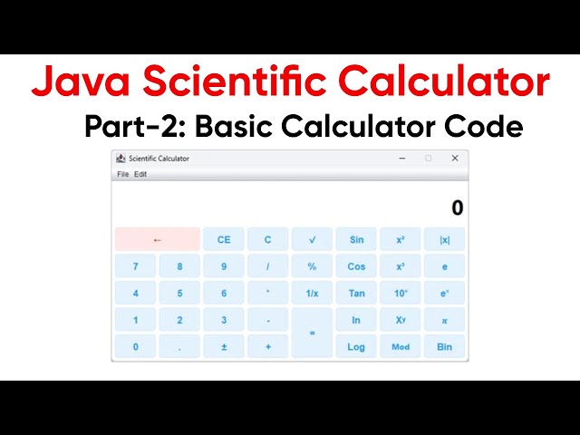 Java Swing Calculator Project | Part-2 Basic Calculator Code