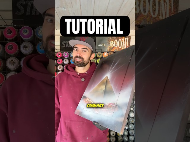 Pyramid Spray Paint Art Tutorial