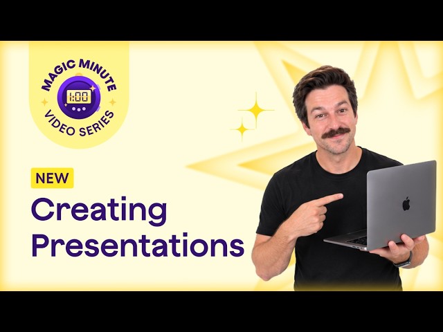 Magic Minute: How to build a slide deck from a lesson plan with the new presentation generator