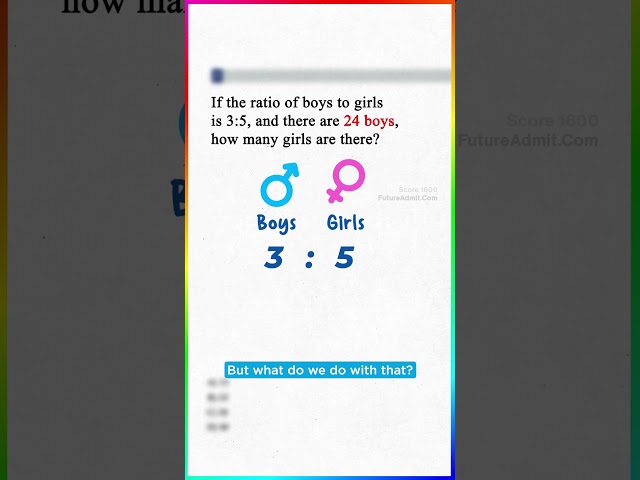 The SAT math trick to solve ratios in seconds