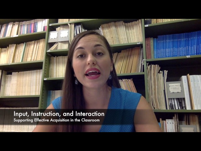 Input, Instruction, and Interaction: Supporting Effective Acquisition in the Classroom