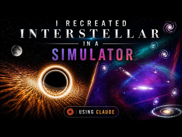 I Recreated INTERSTELLAR in a Space Simulator Using Claude AI 🚀 | Full Universe in the Browser