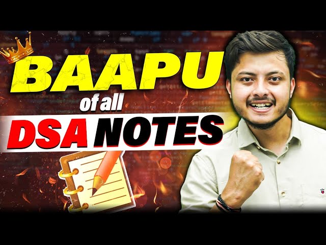 Finally Revealed My DSA Notes But You Should Not Copy Them