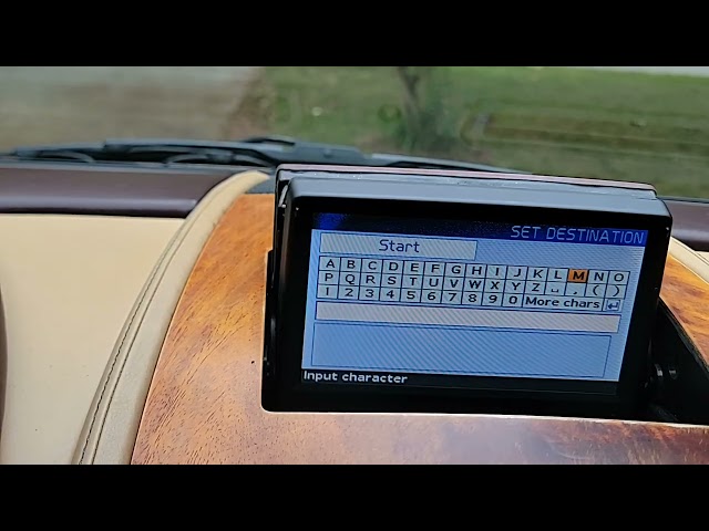 Navigation System Operation on the 2006 Aston Martin DB9 Merlot on Sandstorm 