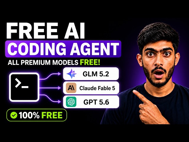 This FREE AI Coding Agent Just Got INSANE! (GLM 5.2, Claude Fable 5 - 100% Free)