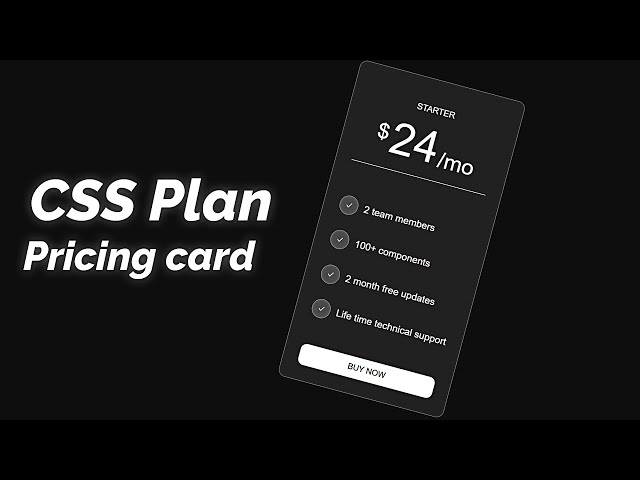 Create a plan pricing selector using HTML and CSS