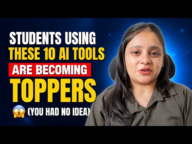 Students Using These 10 AI Tools Are Becoming TOPPERS 😱 (You Had No Idea)