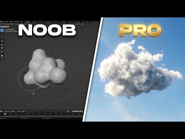 How to Make Realistic Clouds in Blender | Easy Step-by-Step Tutorial
