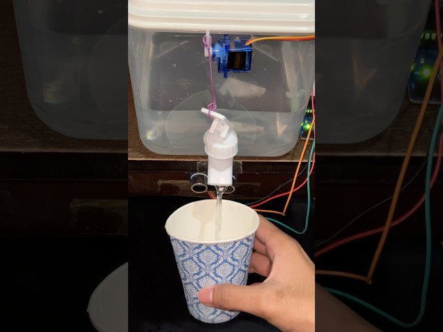 Automatic Water Dispenser: ZTECH - 2001 #iot #arduino #arduinoproject #automation #tech #shorts #fyp
