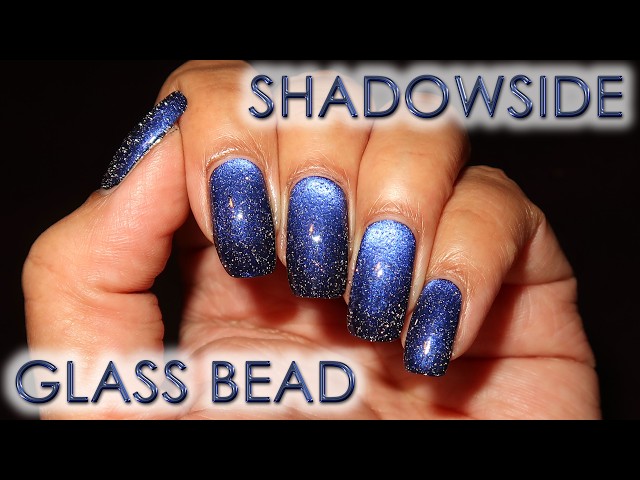 Bee's Knees Lacquer Shadowside (Magnetic) with Glass Bead | DIY Nail Art Tutorial | MSLP