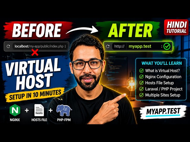 Create Custom Local Domains in 5 Minutes! | Virtual Host Setup 🚀