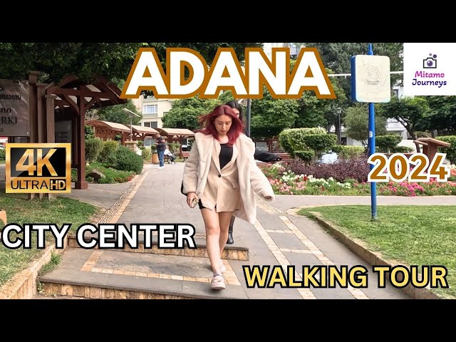 Turkey Adana City Center | Ataturk Street, Bazaar, Stone Bridge | March 2024 | UHD 4K Walking Tour