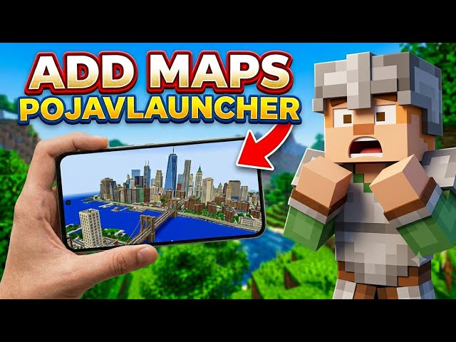 How To 🔥 Add Maps On Minecraft Java Edition On Phone 📱? [POJAVLAUNCHER]