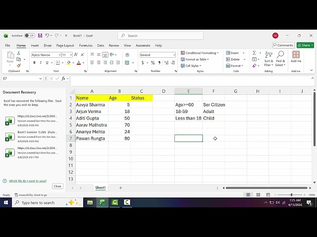 How to use if formula for different conditions in Microsoft Excel@COMPUTEREXCELSOLUTION #excel
