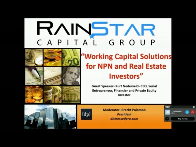Funding for Notes, REO and Fix and Flip Deals