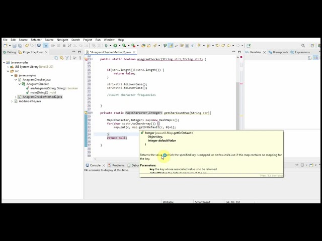 Java program for Anagrams- Method 2