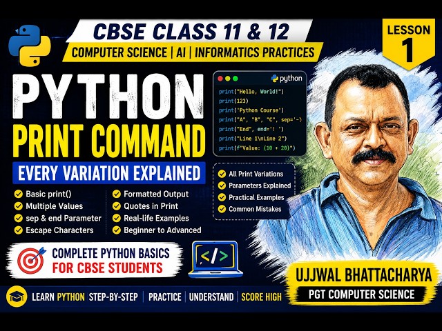 Python Programming for CBSE Class XI & XII (Computer Science & Informatics Practices)
