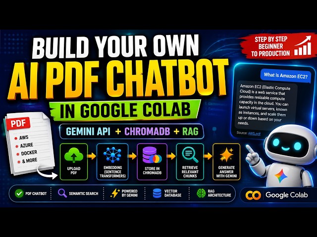 Vector DB,Build a RAG AI Assistant in Google Colab | Gemini API + ChromaDB + PDF Chatbot