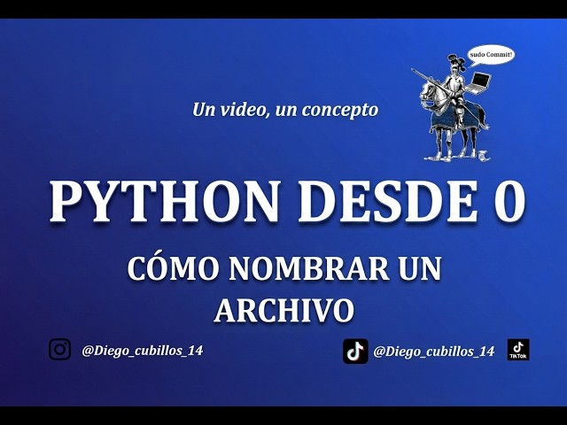 Cómo nombrar un archivo de Python correctamente | Python desde 0 [02]