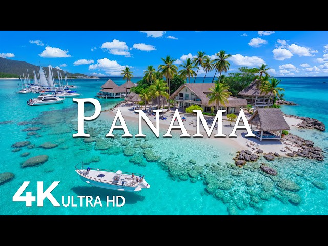FLYING OVER PANAMA (4K UHD) – Soothing Music Along With Beautiful Nature Video - 4K Video ULTRA HD