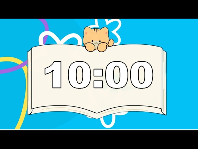 10 Minute Countdown Timer ⏰ Cute Kitten with Smooth Jazz  #10minutetimer