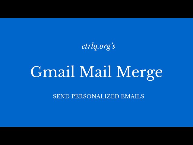 Mail Merge for Gmail with Attachments