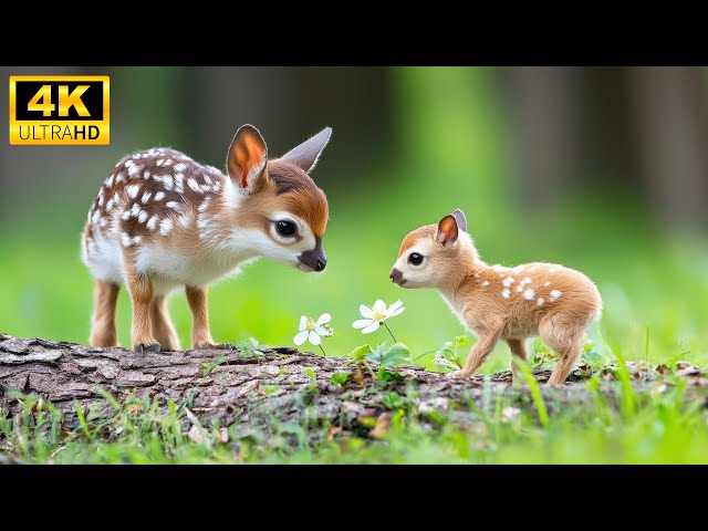 🌸 Tiny Treasures of Nature – Baby Animals in 4K, Wrapped in Calming Melodies and Relaxing Music 🐾