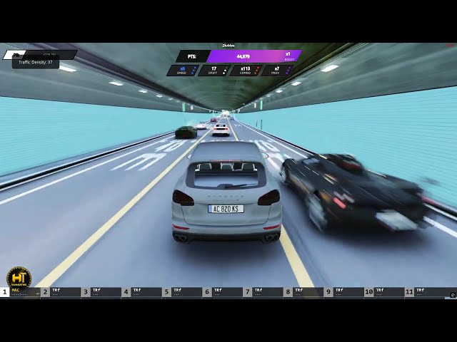 PXN V10 PRO X 수도고 , 포르쉐 카이엔으로 고속도로 질주 (현실에선 금지)