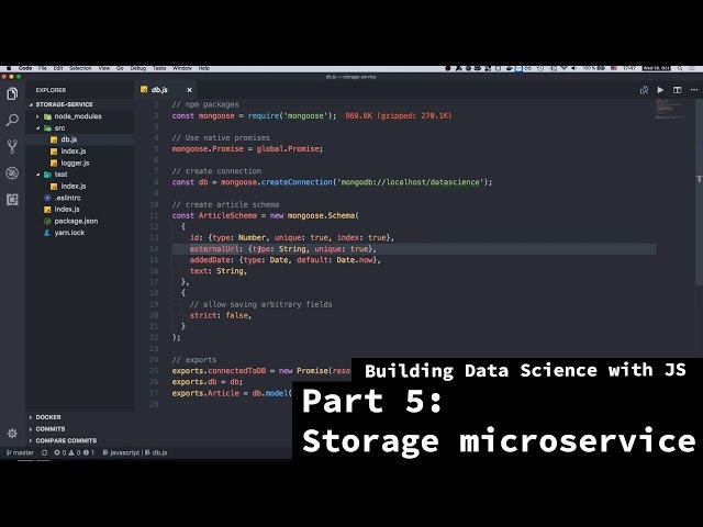 Building Data Science with JS - Part 5 - Storage microservice
