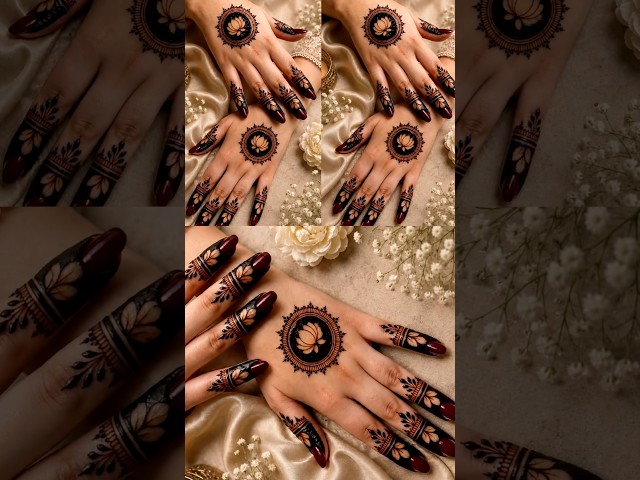 Easy and Stylish back hand mehandi design 2026 #mehndi #mehandi #mehndidesign #henna #shorts