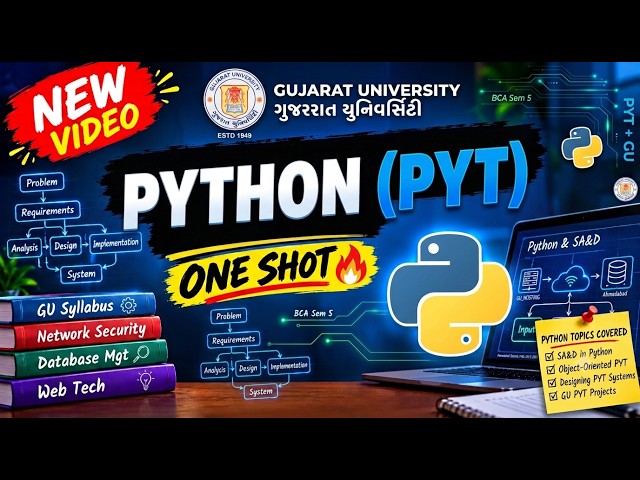 BCA Sem 5 python theory one short (gu ) and other
