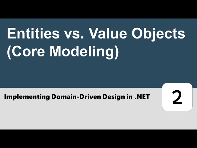 Implementing Domain-Driven Design in .NET #2 - Entities vs Value Objects (Core Modeling)