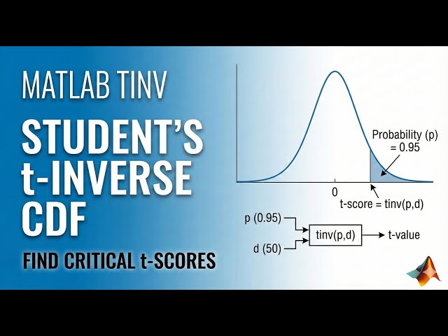 How to Use tinv in MATLAB: Calculating T-Scores & Percentiles