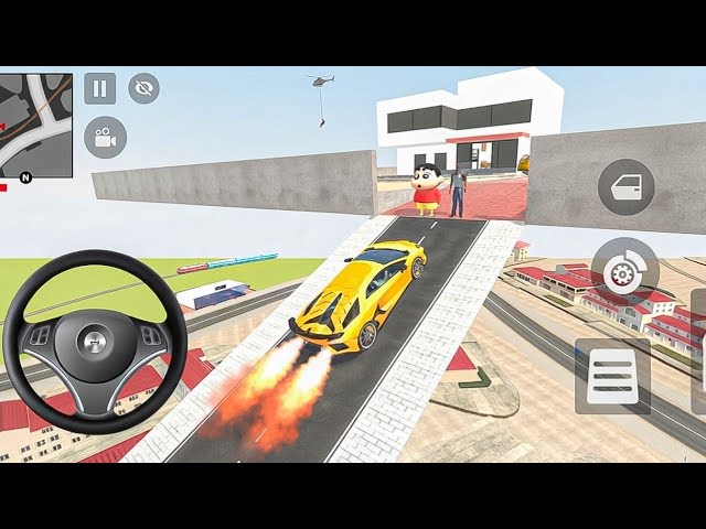 Jack went to Franklin's flying house 🏠 in Indian Theft Auto Simulator 🤩