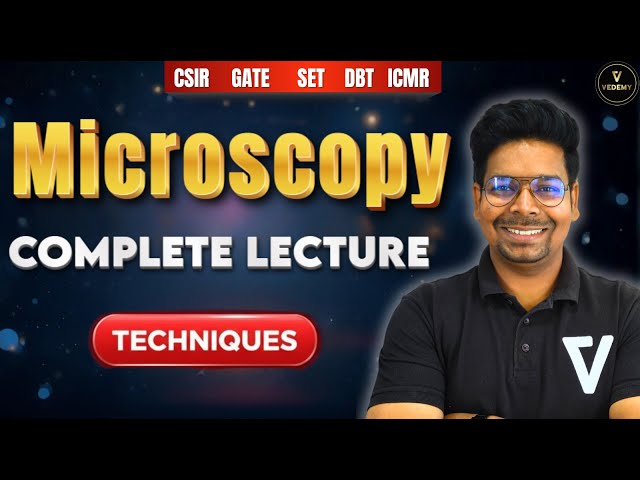 Microscopy | Part-1| L24 | Complete Lecture | Techniques | Dr. Virendra Singh | #vedemy