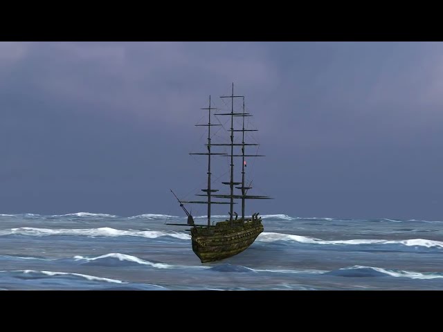 Ship on waves - Test 3
