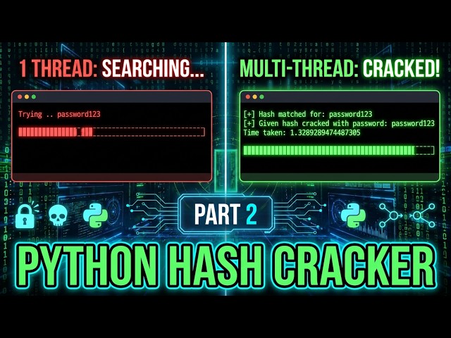 Python Hash Cracker Part 2: Build a Faster Multi-threaded Tool! 🐍⚡