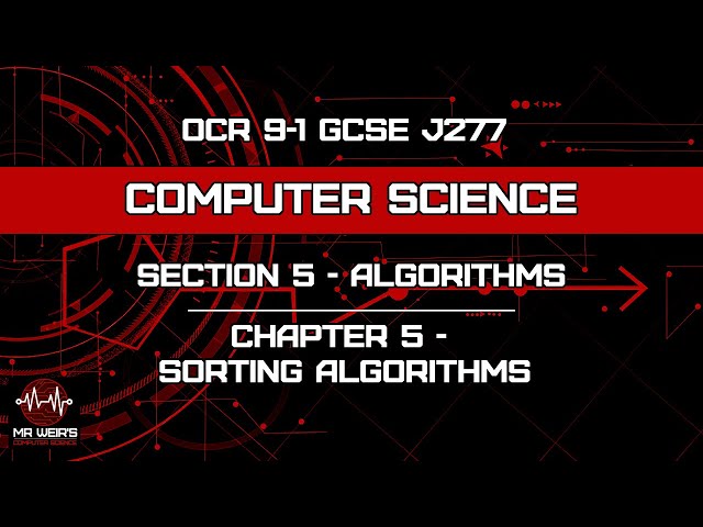 Algorithms - Chapter 5 - Sorting Algorithms