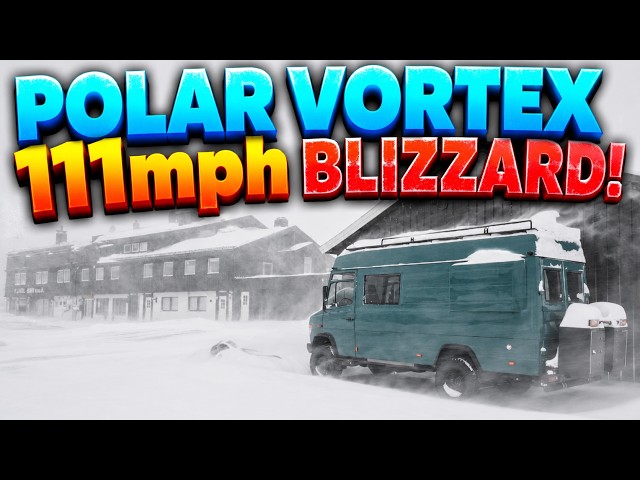 Surviving My 3rd BLIZZARD Winter of Extreme Snow Storms & Cold Van Life Camping (Full Movie)