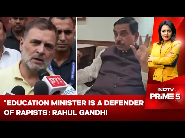 Anti-Paper Leak Bill | "Defender Of Rapists Is Education Minister": Rahul Gandhi Slams Pralhad Joshi