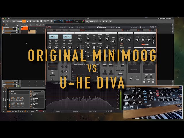 The video, you don't want to see (Minimoog vs. VST Plugin)