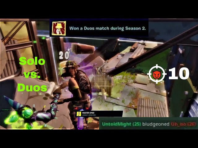 How I Won My First Duos Match of Chapter 2, Season 2 || Solo Duos CLUTCH! (10 Eliminations) 😈😎