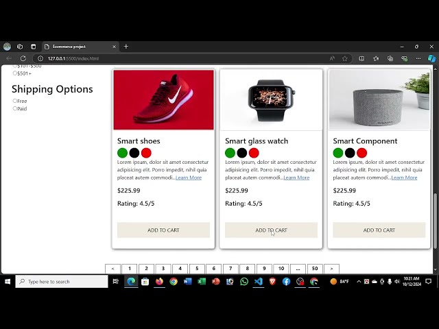 Create a Professional E-Commerce Website Using HTML , CSS , Bootstrap -5