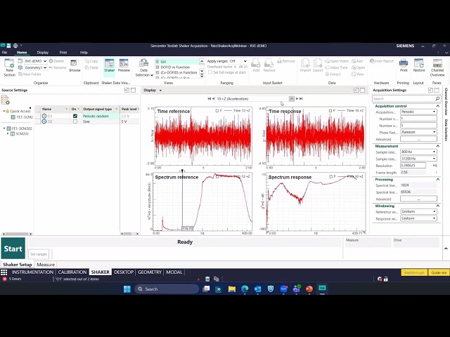 Simcenter Testlab Neo Shaker Acquisition