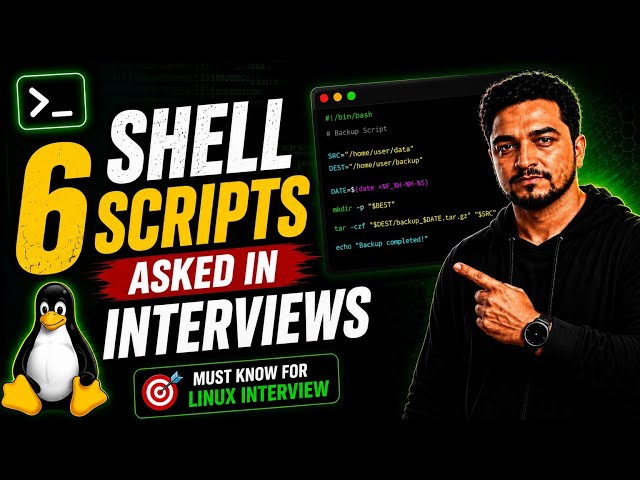 💯 Top 6 Shell Scripts Every Linux Engineer Must Know